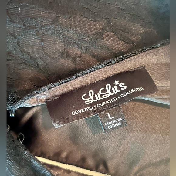 NEW with tags Black Lulus Dress Size L - Picture 5 of 5